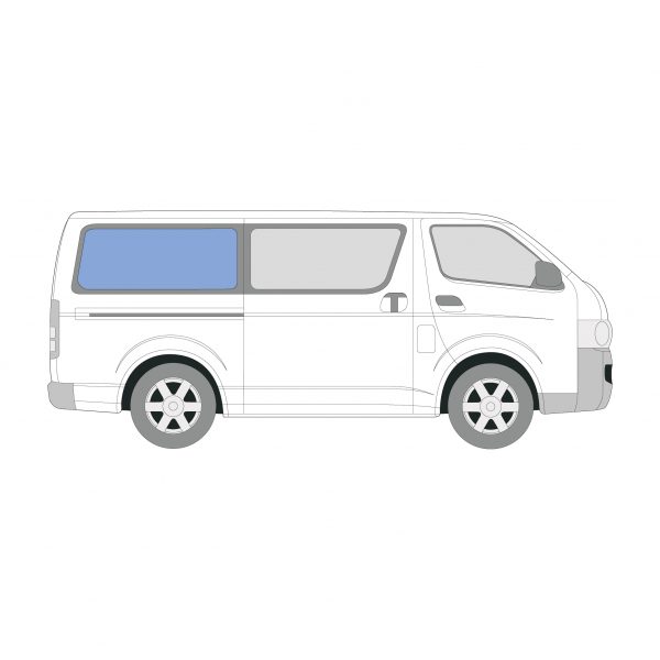 Toyota HiAce 2005-2019 | Bonded Fixed Window - Rear Right-Hand - Image 2