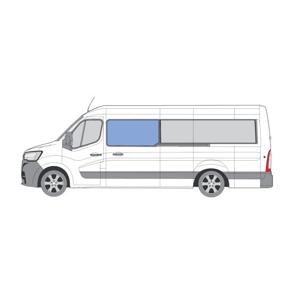 Renault Master 2011-on | Bonded Fixed Window - Front Left-Hand - Image 2