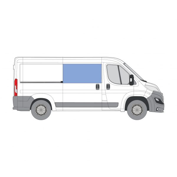 Fiat Ducato 2007-on | BONDED SLIDING WINDOW - Front Right-Hand - Image 2